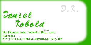 daniel kobold business card